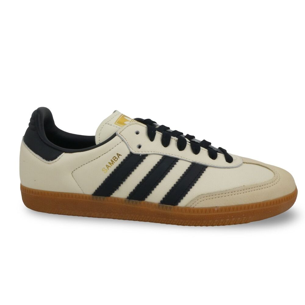 Adidas Samba OG Women's US 9.5 Cream White Sand Strata Beige Black ID0478 NWOB